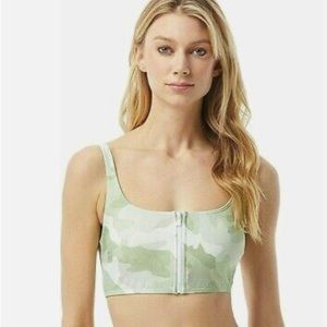 Michael by Michael Kors zip up swim top, medium. NWT